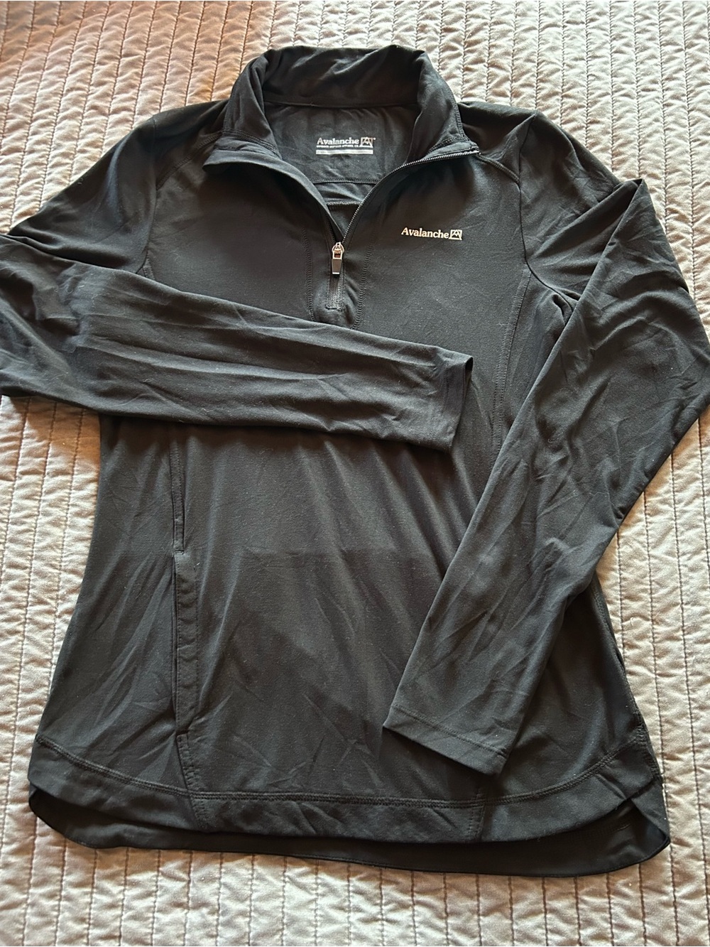 Avalanche Black Half-Zip Performance Pullover